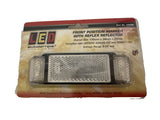 LED AUTOLAMPS 38 Series Marker Lights, Black Bezel - Amber/Clear