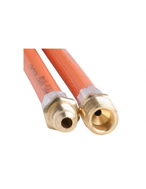 Bromic 6mm PVC Gas Hose 5/16" SAE Male X 3/8" BSP Male 450mm
