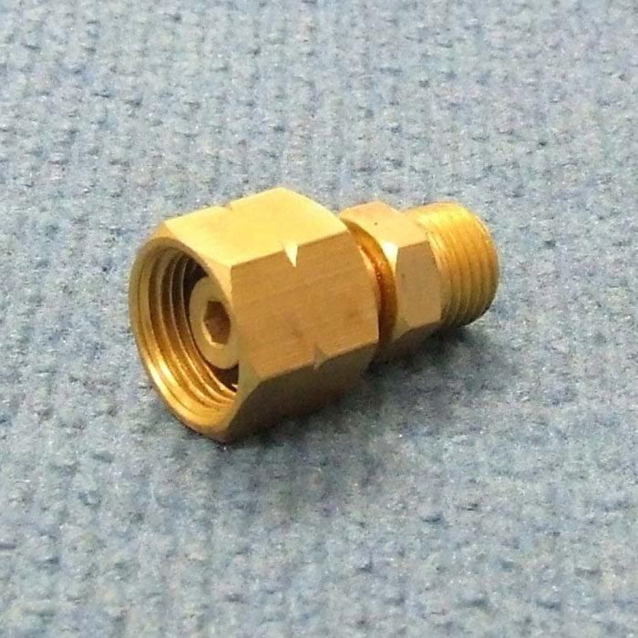 Cylinder Adapter 3/8" LH Cylinder to 1/4" BSP Straight Fitting