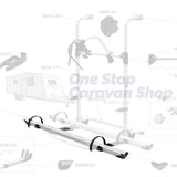 98656-993: Fiamma Quick Rail - Suit Carry Bike Pro Series - Black