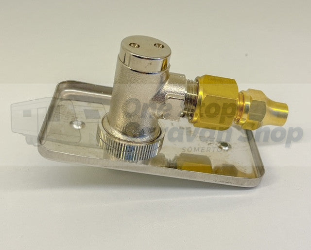 Elbow Bayonet with Wall Plate & Bracket Kit t/s 3/8"