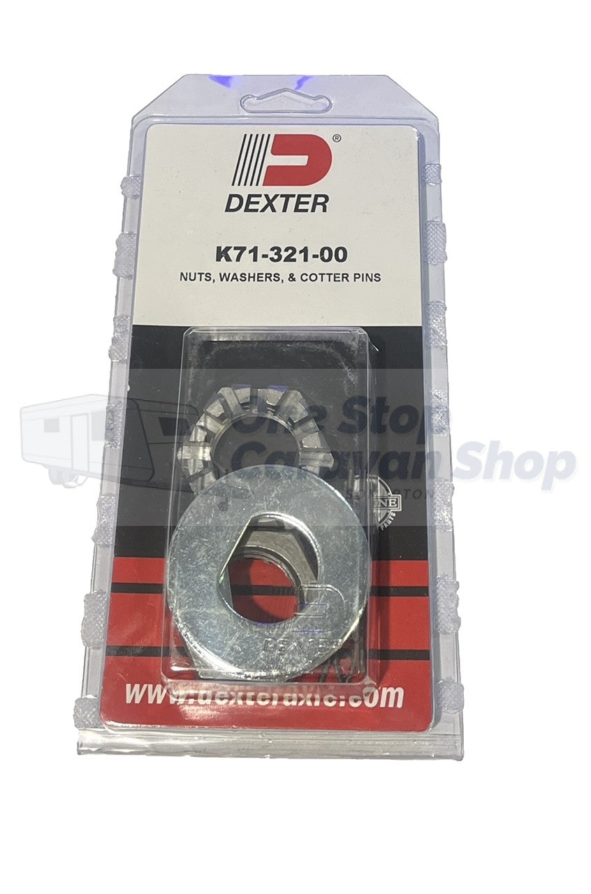 Dexter Spindle Nut/Washer/Cotter Key Kit-K71-321-00