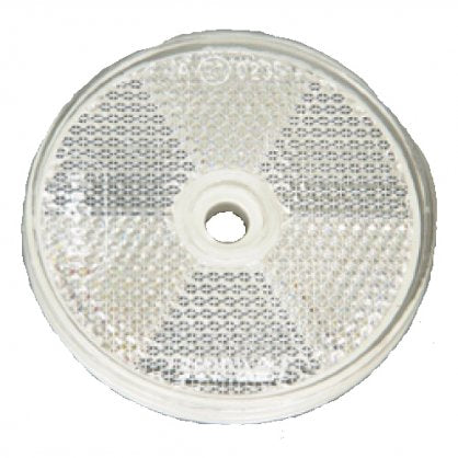 Narva Clear Retro Reflector 80mm dia. with Central Fixing Hole (Pair)