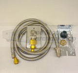 Elbow Bayonet with Wall Plate & Bracket Kit t/s 3/8" & 2m Bayonet hose t/s 1/4" & 3/8"