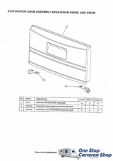 Thetford RH Freezer Door Kit