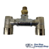 Single to Dual Gas Bayonet Adapter w/ LCC Reg