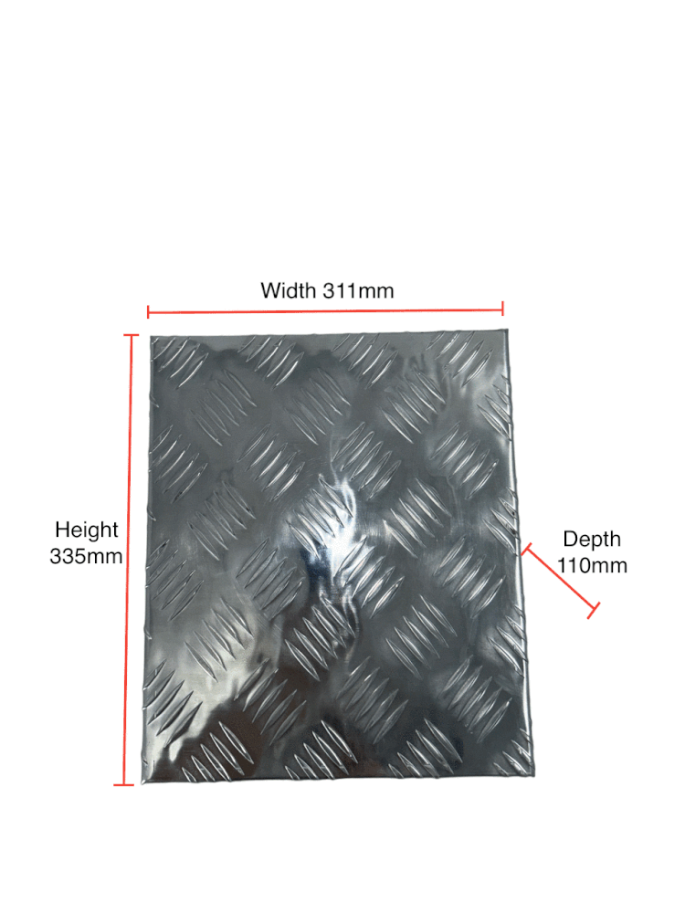 AUFOCUS Silver Checker Plate 5L Tank Cover - Gen 4