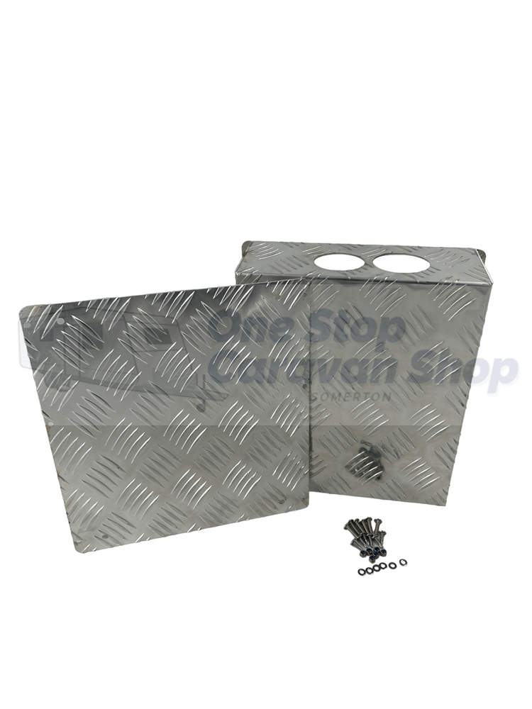 AUFOCUS Silver Checker Plate 5L Tank Cover - Gen 4