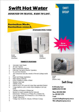 Swift Gas/Electric HWS Door - Black