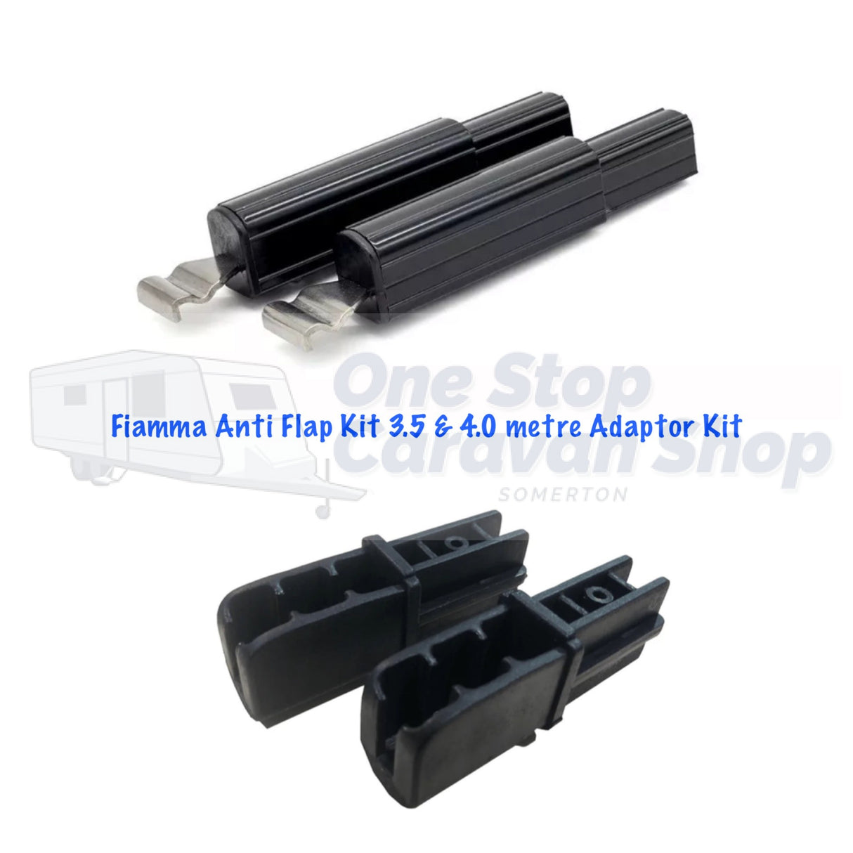 Fiamma 3.5m & 4.0m Awning Aussie Traveller Anti-Flap Kit Adaptor-Black