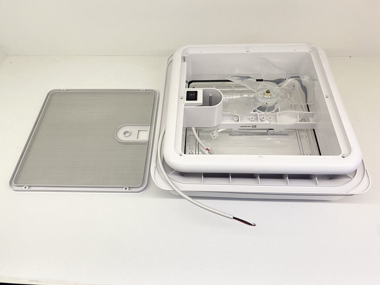 Sanjo 280x280 Turbo Vent (Transparent) replacement for Fiamma vent