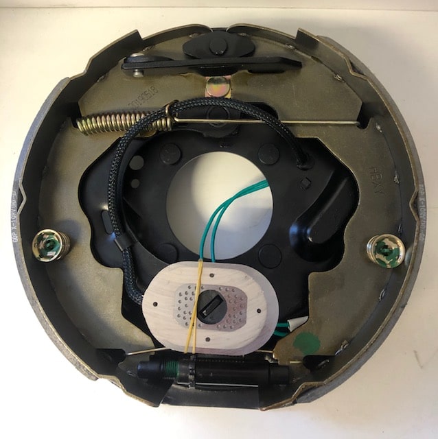 TROJAN BACKING PLATE ASSY 10" ELEC LH OFF ROAD