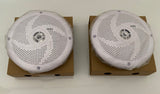 White 6.5"Dual Full Range Low Profile Marine Speakers - Pair
