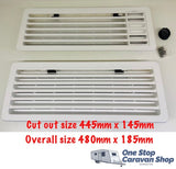 Thetford Fridge vent kit Top & Bottom- white