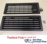 Thetford Fridge vent kit Top & Bottom- Black