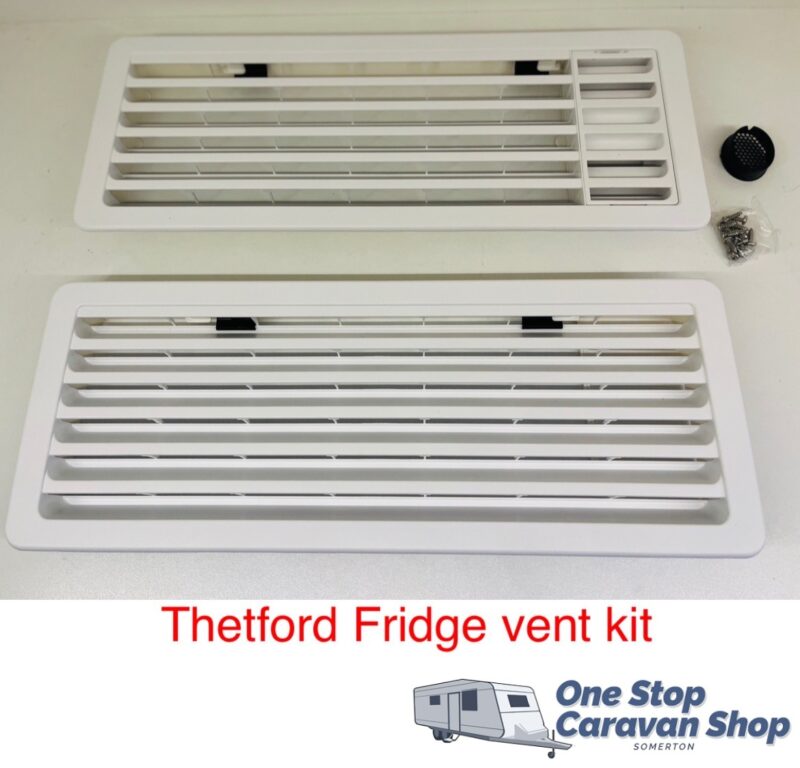 Thetford Fridge vent kit Top & Bottom- white