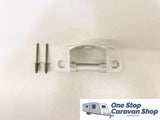 Lippert SOLERA Awning Parts - Bottom Foot + Semi Tube Rivet (N) - PC White