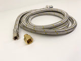 5/16 Gas Bayonet Installation Kit w/ 2m SS 1/4 Gas Hose w/ Adapter to suit 3/8 all Webber BBQs