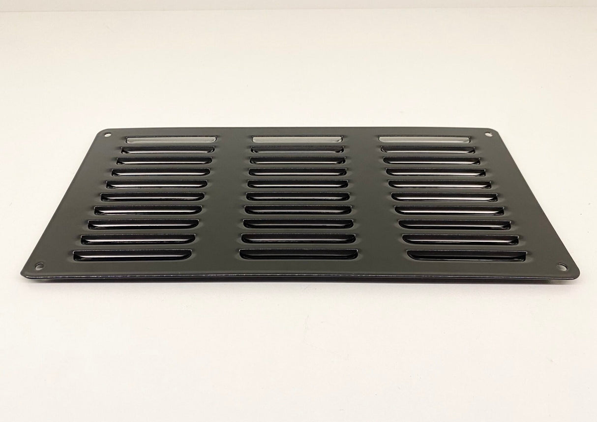 Black Metal Ventilation Grille 30cm x 15cm