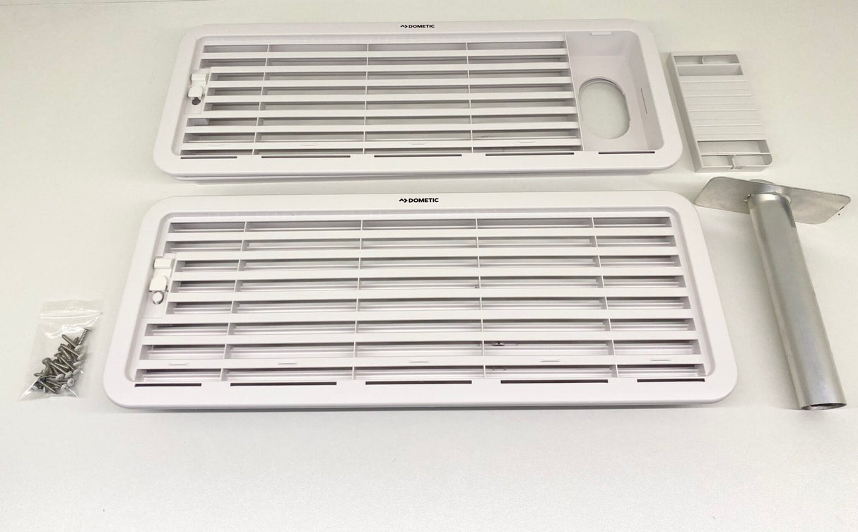 White Dometic Fridge Vent Kit