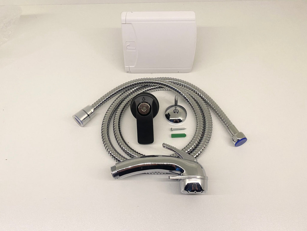 White Plug-in External Shower Point