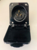 Black Weatherproof 15A INLET