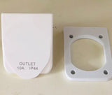 White Weatherproof 10A OUTLET - IP44
