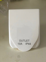 White Weatherproof 10A OUTLET - IP44