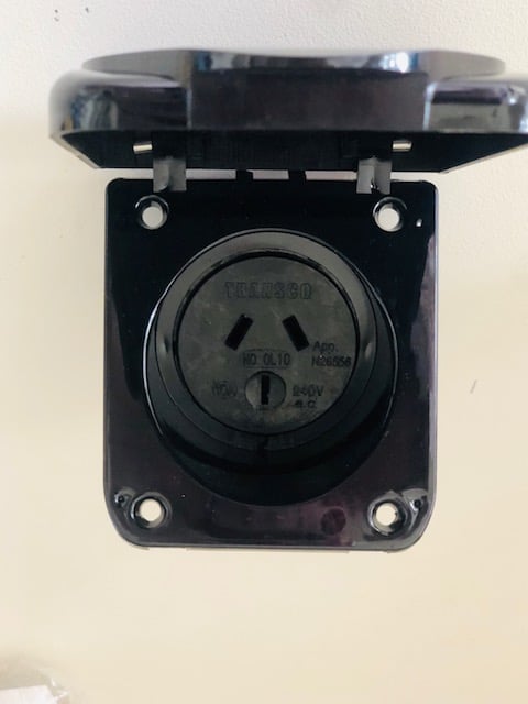 Black Weatherproof 10A OUTLET