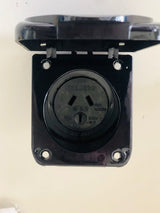 Black Weatherproof 10A OUTLET