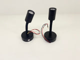 LED Reading Light Gooseneck USB - Black 5V (Pair)