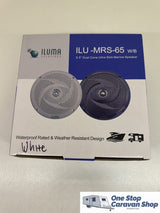 ILUMA 6.5" Dual Cone Ultra Slim Marine Speaker (White)