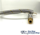 900mm Gas Hose – 1/4 inv Flare Pigtail - Dual Bottles