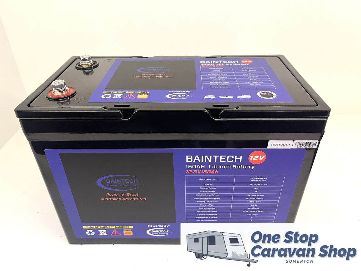Baintech 12V 150AH Deep Cycle Lithium Battery with Bluetooth