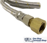 Gas Bayonet Hose 3m 1/4 with Adapter to suit 3/8 Webber BBQ