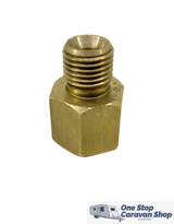 Gas Bayonet Hose 2m 1/4 with Adapter to suit 3/8" Webber BBQ