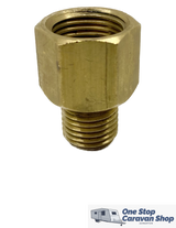 Gas Bayonet Hose 2m 1/4 with Adapter to suit 3/8" Webber BBQ