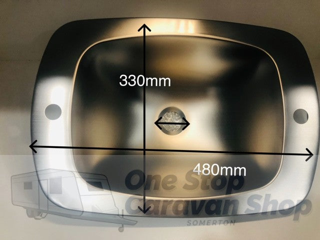 Caravan/ Food Truck Sink - Brushed Stainless Steel