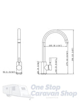 Kitchen Mixer Tap Faucet Basin Laundry Sink - BLACK