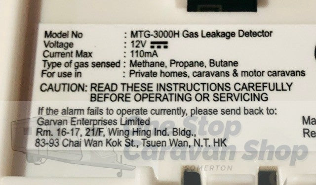 12V Gas Detector (MTG-3000H)