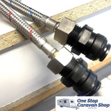 Caravan Corner Sink - Hot & Cold Mixer Tap