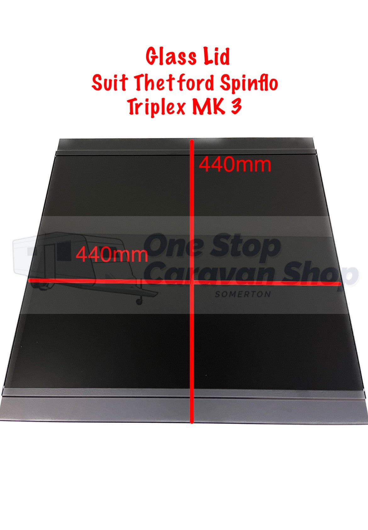 SSPA0244: Glass Lid - Suit Spinflo Triplex MK3 Stoves