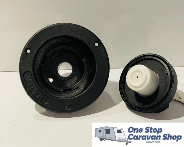 Water Filler with Lockable Cap - Black