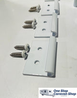 Roof Clamp for Pop Top White set of 4 (with white pan head screws)4