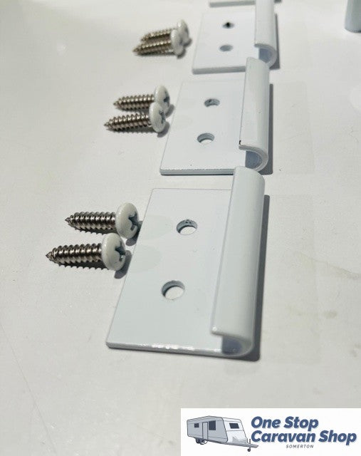 Roof Clamp for Pop Top White set of 2 (with white pan head screws)