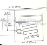 SEAFLO LOCKABLE WATER INLET 40mm outlet - Black