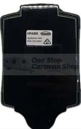 15AMP Caravan Inlet IP34 - Black
