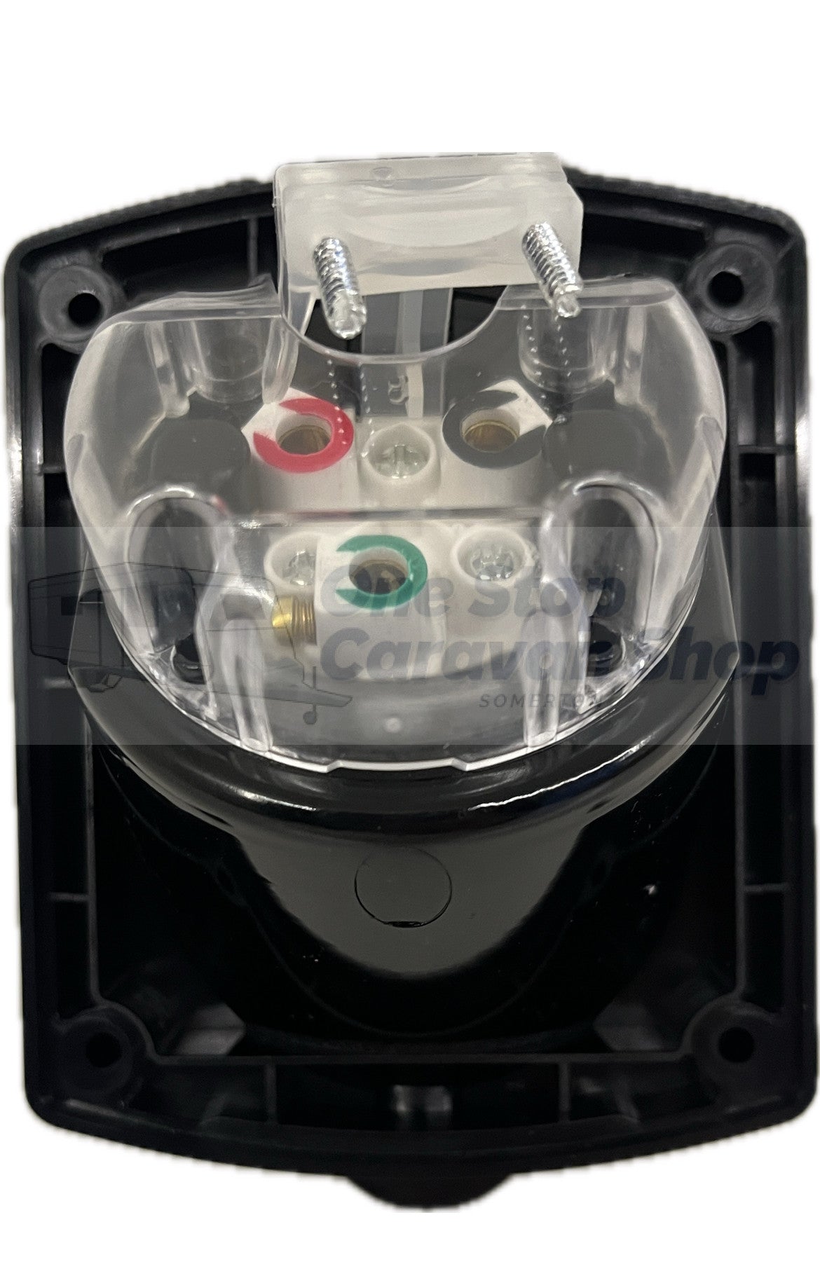 Caravan Inlet Panel 15AMP Caravan Inlet IP34 - Black – One Stop Caravan Shop