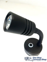 LED Reading Light Gooseneck USB - Black