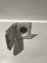 Wall Mounted Gas Bayonet Straight & Cover 3/8 Outlet, Flared Connection (White)